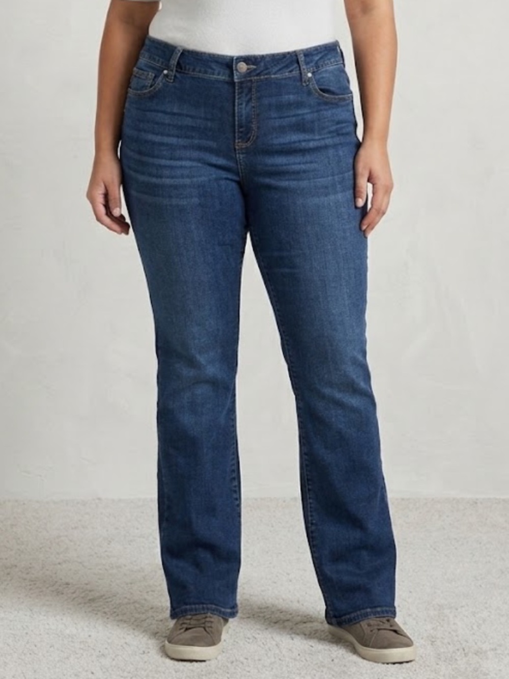 Kut From The Kloth Baby Bootcut Blue Jeans Women's Plus Size 18W Classic Basics